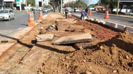 Agência Brasília: equipes do GDF trabalham na melhoria do trânsito no Gama