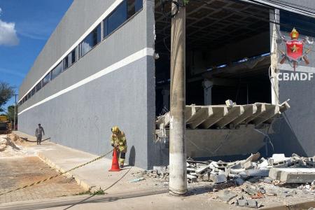 Laje cede e deixa quatro vítimas no setor central do Gama