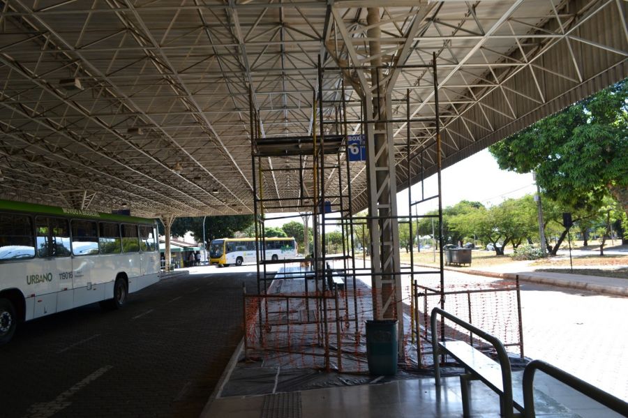 Rodoviária do Cruzeiro recebeu investimento de R$ 536,1 mil e terá toda a pintura renovada, além da troca de revestimentos, iluminação, impermeabilizações e meios-fios | Foto: Divulgação/Semob