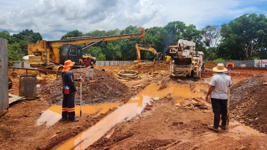 Construção da UBS na Ponte Alta Sul