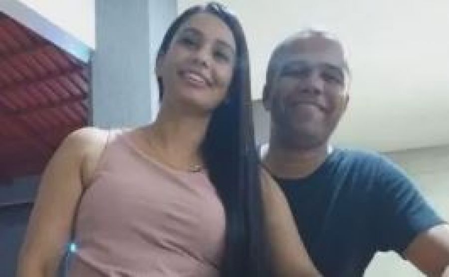 Vítima de feminicídio ao lado do companheiro, suspeito de cometer o crime, no Gama, no DF — Foto: Reprodução